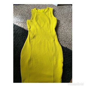 $$$6Women mustard color bodycon mini dress$$$6